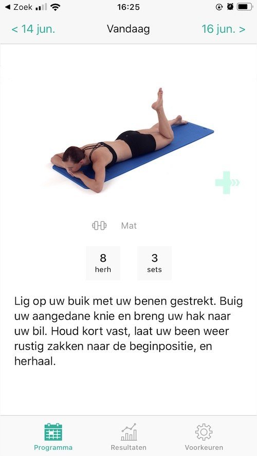 oefening acuut hamstringletsel 2