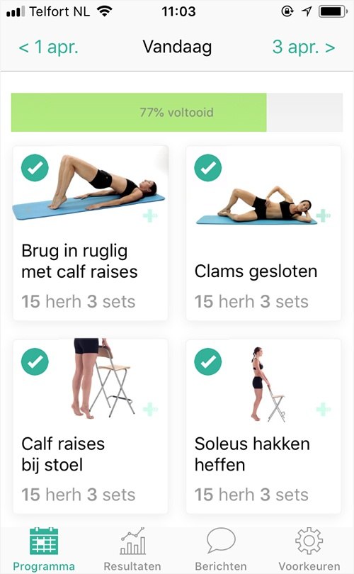 Online oefenprogramma Achillespees tendinopathie