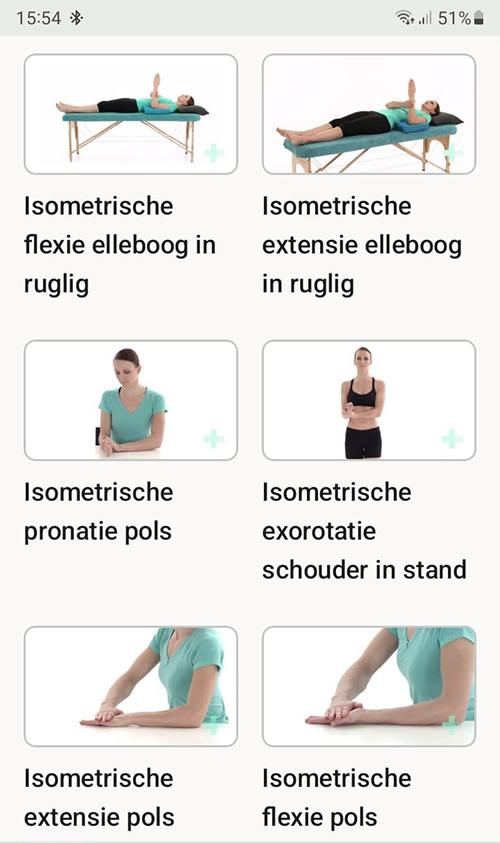 Online oefenprogramma Binnenband letsel elleboog