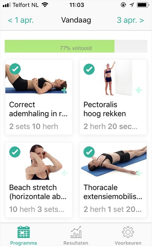 Online oefenprogramma Costochondritis