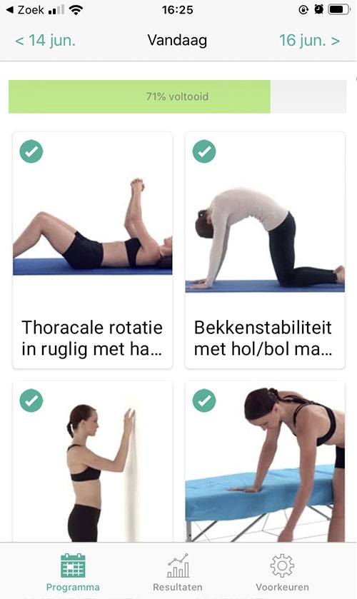 Online oefenprogramma Frozen shoulder