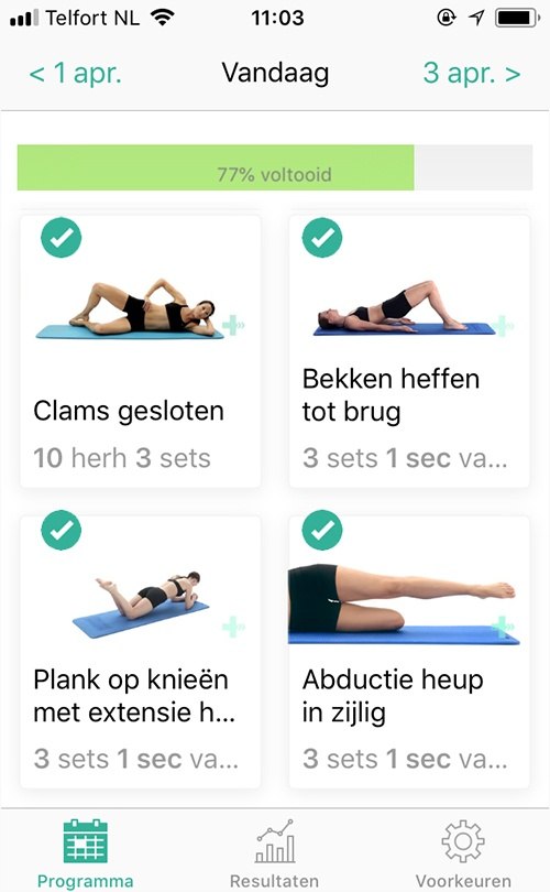 Online oefenprogramma Iliotibiaal band syndroom