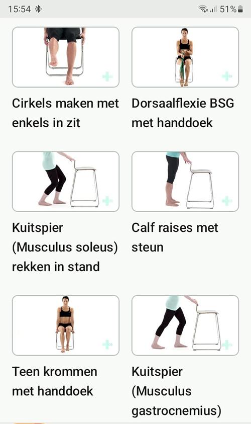 Online oefenprogramma Klapvoet