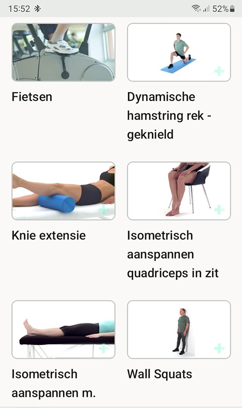 Online oefenprogramma Osgood-Schlatter