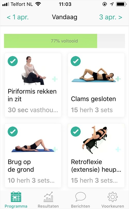 Online oefenprogramma Piriformis syndroom