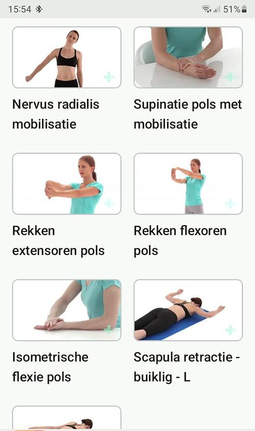 Online oefenprogramma Radiaal tunnel syndroom