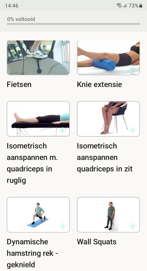 Online oefenprogramma Rectus femoris tendinopathie