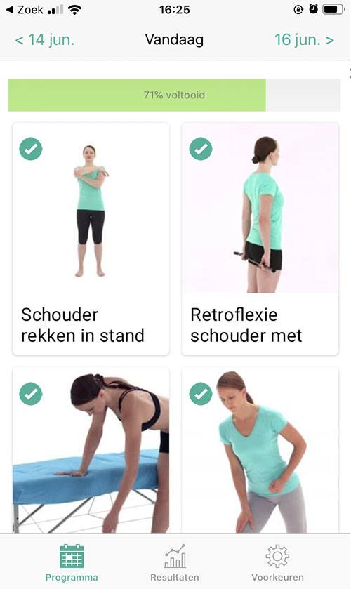 Online oefenprogramma Sternoclaviculair letsel