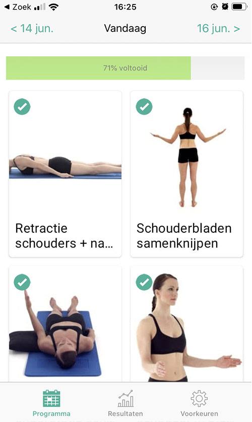 Online oefenprogramma Subacromiaal pijnsyndroom
