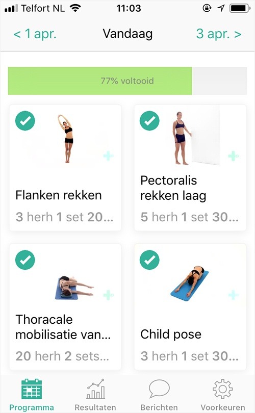 Online oefenprogramma Syndroom van Tietze