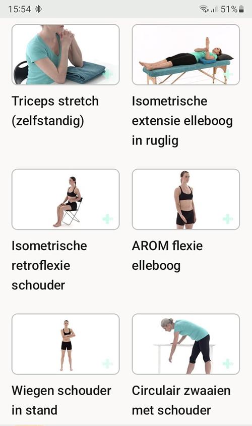 Online oefenprogramma Triceps letsel