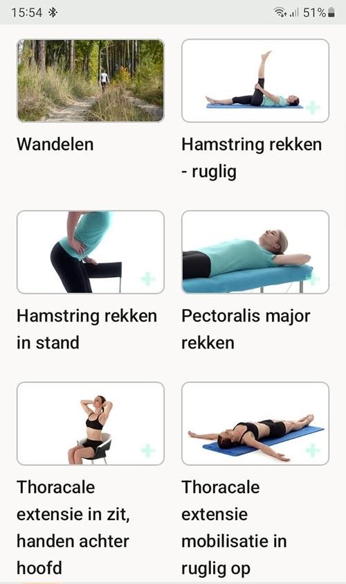 Online oefenprogramma Ziekte van Scheuermann