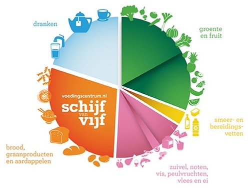 Gezond eten schijf van vijf