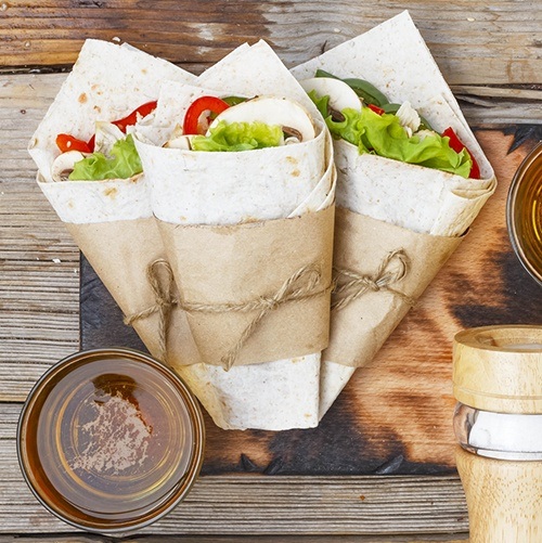 Gezond eten wraps maaltijdbox