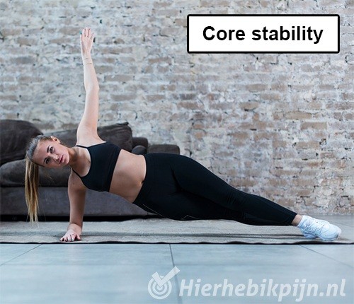 Rug zijplank oefening core stability rompstabiliteit